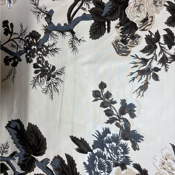 6.375 Yards Schumacher Pyne Hollyhock in Charcoal - Picture 5 of 7